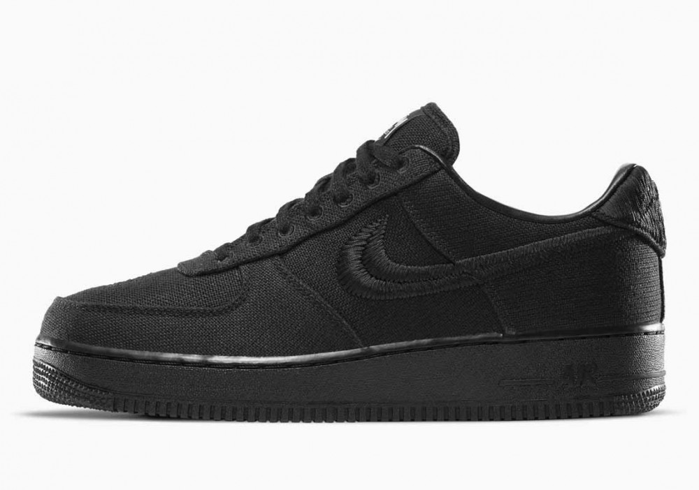 Stussy x Nike Air Force 1 Low Triple Negro para Hombre y Mujer