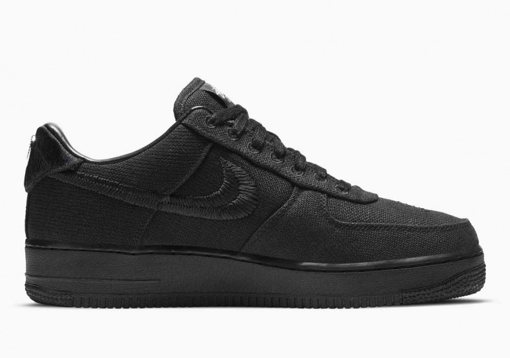 Stussy x Nike Air Force 1 Low Triple Negro para Hombre y Mujer