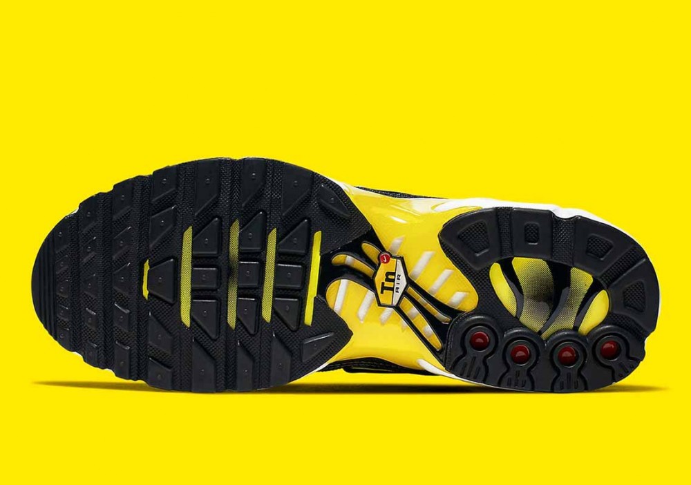 Nike Air Max Plus Negro Amarillo para Hombre