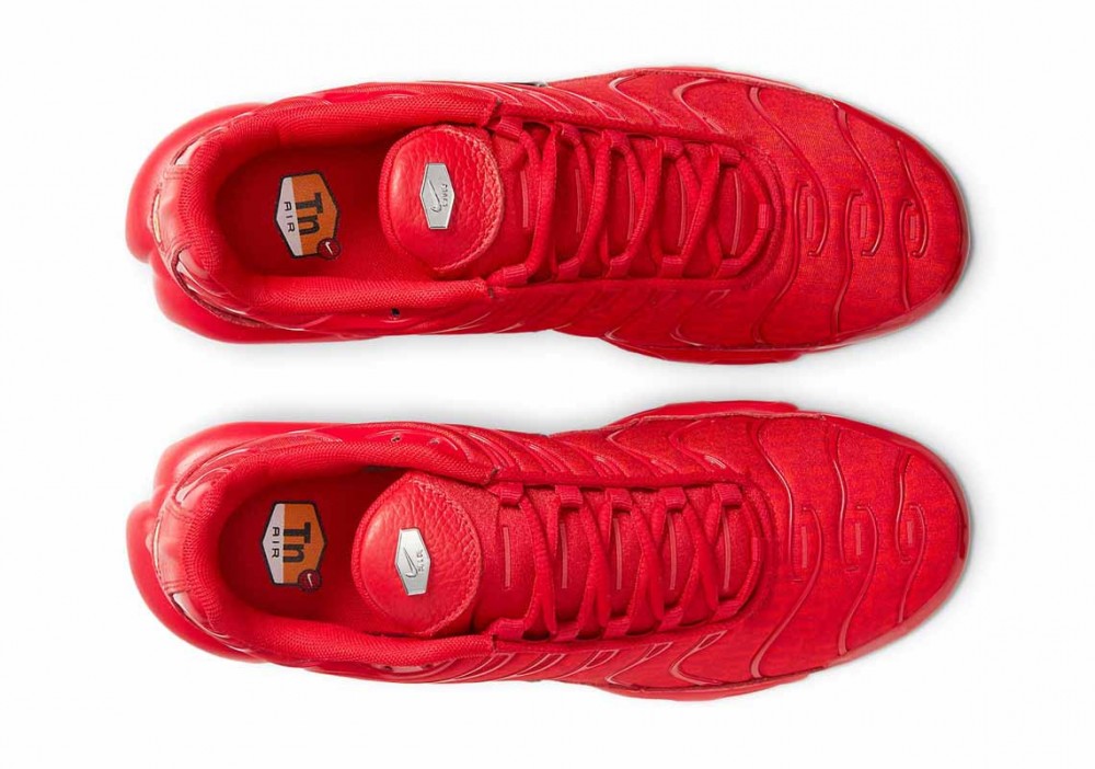 Nike Air Max Plus Todo Rojo Con Letra TN para Hombre
