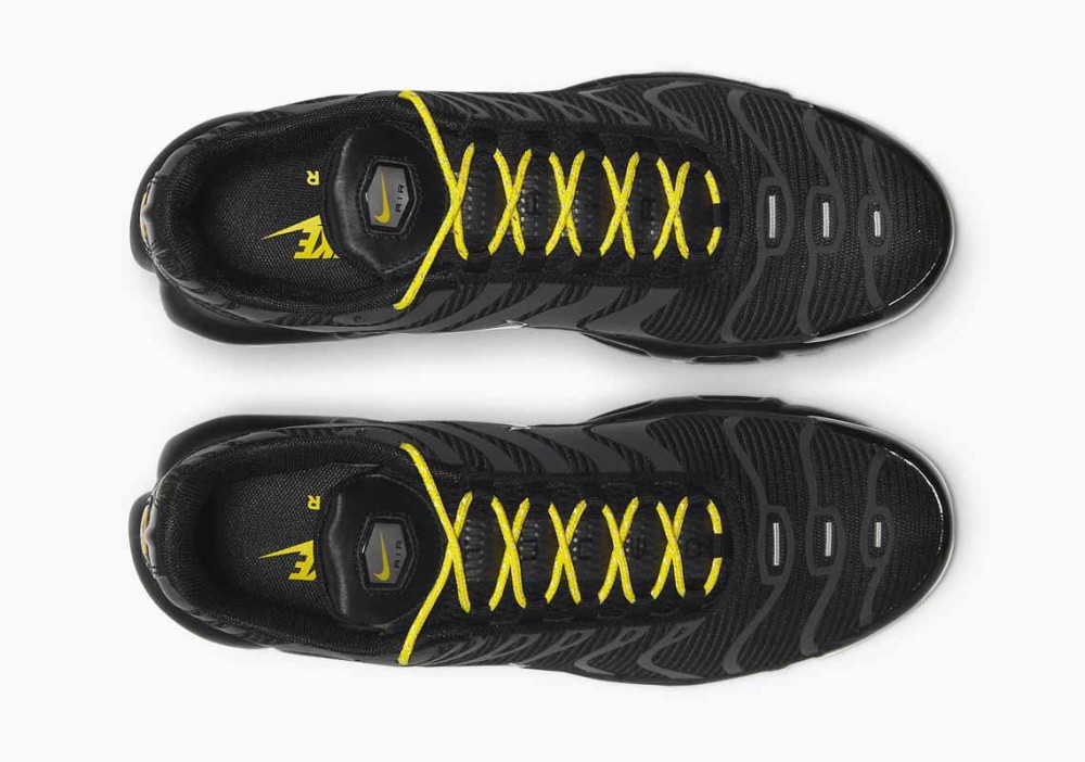 Nike Air Max Plus Negro Amarillo Con Suela De Goma Grind para Hombre