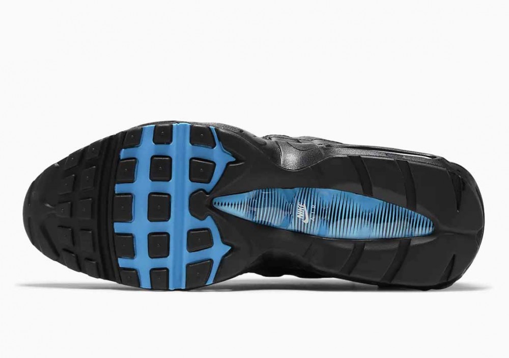 Nike Air Max 95 Negro Láser Azul para Hombre