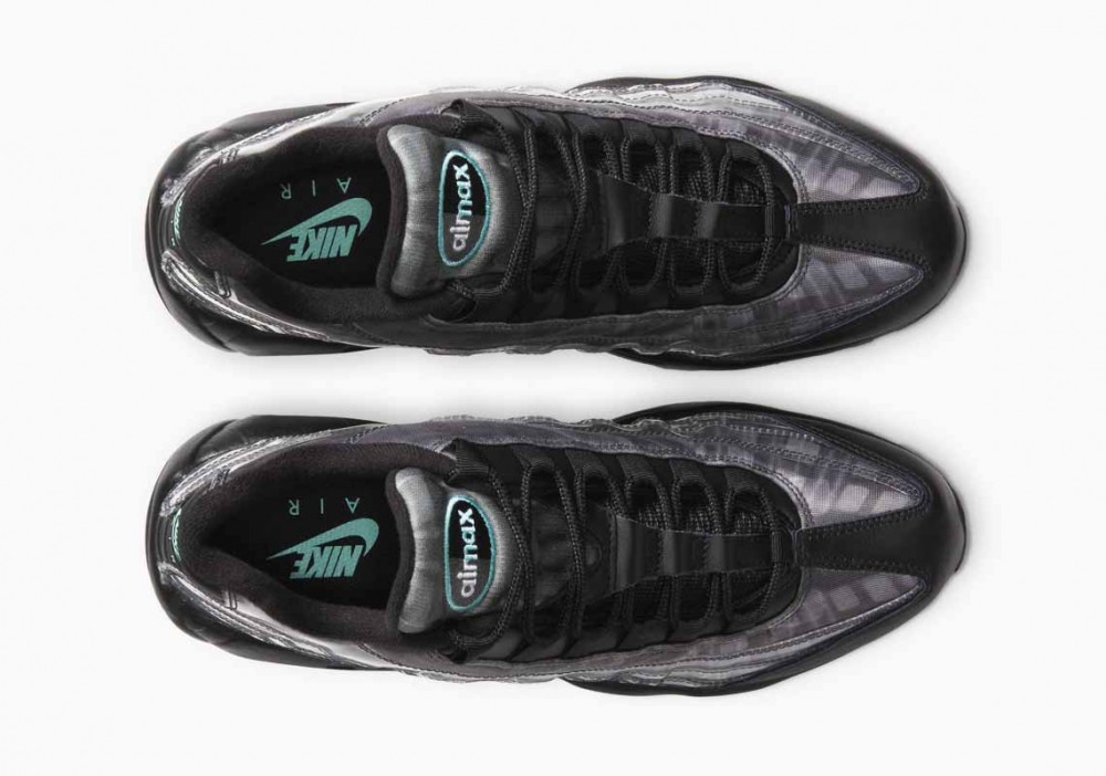 Nike Air Max 95 DNA Huella Negras Verde Aurora para Hombre
