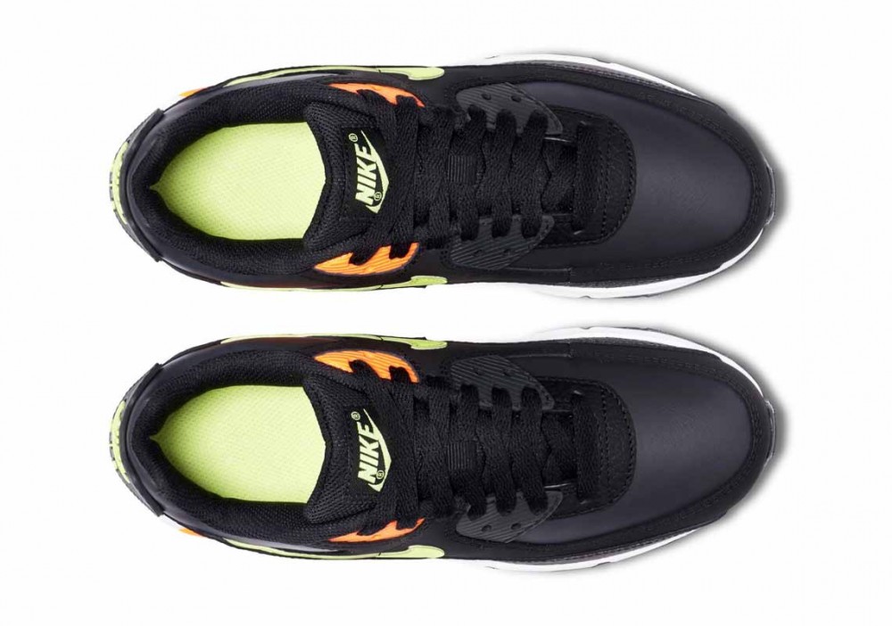 Nike Air Max 90 Noche de Travesuras Negro Naranja Verde para Hombre
