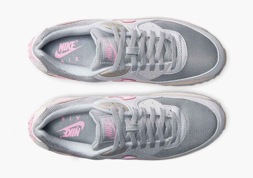 Nike Air Max 90 Gris Vasto Rosa para Mujer