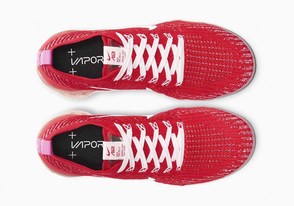 Nike Air VaporMax Flyknit 3 Pista Roja para Hombre y Mujer