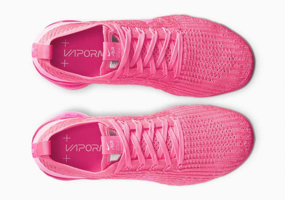 Nike Air VaporMax Flyknit 3 Triple Rosa para Mujer