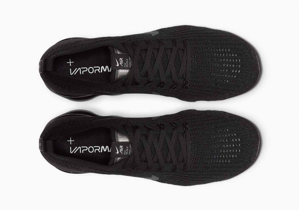 Nike Air VaporMax Flyknit 3 Negro Triple para Hombre y Mujer