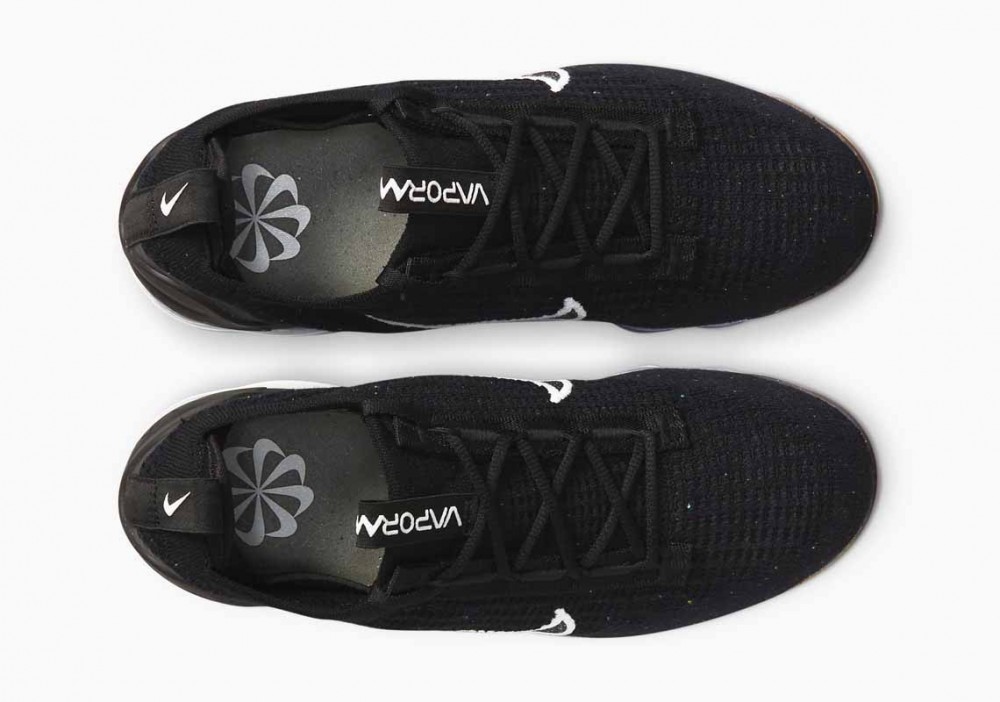 Nike Air VaporMax 2021 FK Negro Manchas Blancas para Hombre y Mujer