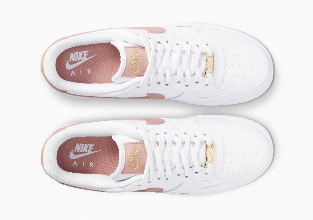 Nike Air Force 1 07 Essential Blanco Rosa Óxido para Hombre y Mujer