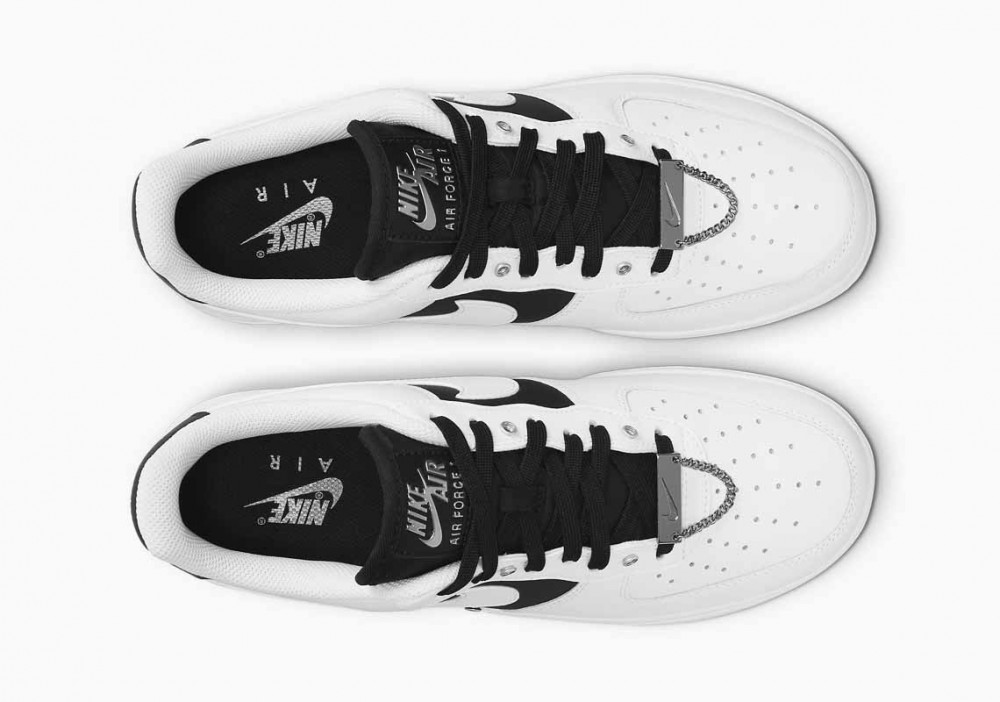 Nike Air Force 1 07 PRM Cadena Plateada Blanco para Hombre y Mujer
