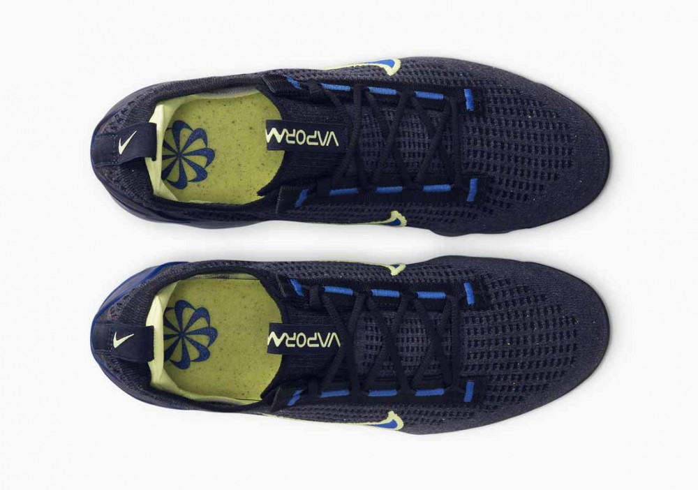 Nike Air VaporMax 2021 Flyknit Obsidiana Torcedura Limón Claro para Hombre y Mujer