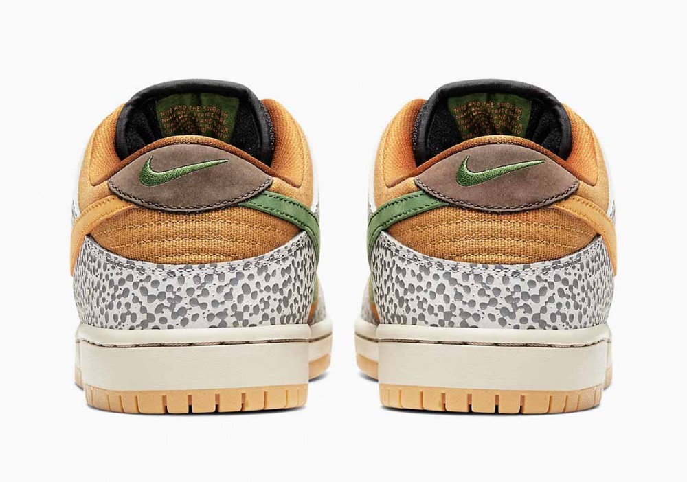 Nike SB Dunk Low Safari Cemento Gris Kumquat para Hombre y Mujer