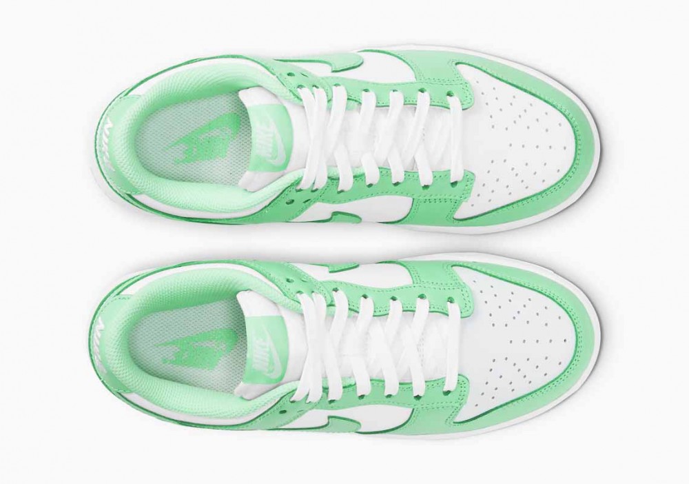 Nike Dunk Low Verde Resplandor Blanco para Hombre y Mujer