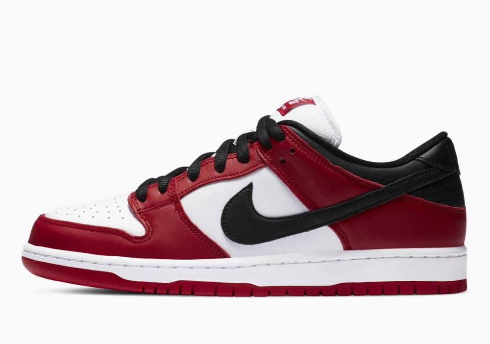 Nike SB Dunk Low J-Pack Chicago Blanco Rojo Negro para Hombre y Mujer
