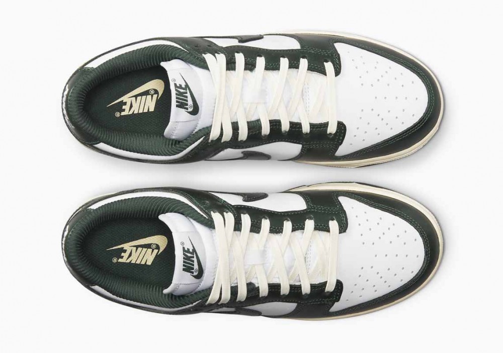 Nike Dunk Low Vintage Verde Blanco Pino Verde para Hombre y Mujer