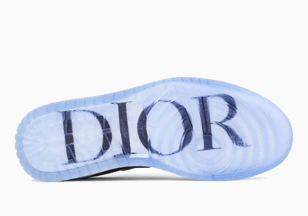 Dior x Air Jordan 1 Low Gris Lobo Blanco para Hombre y Mujer