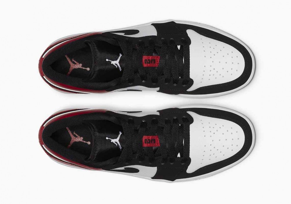Air Jordan 1 Low Negro Dedo Del Pie para Hombre y Mujer