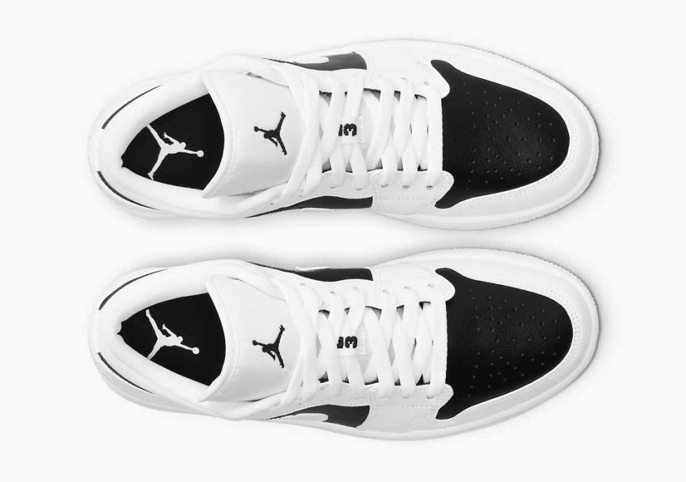 Air Jordan 1 Low Panda Blanco Negro para Hombre y Mujer