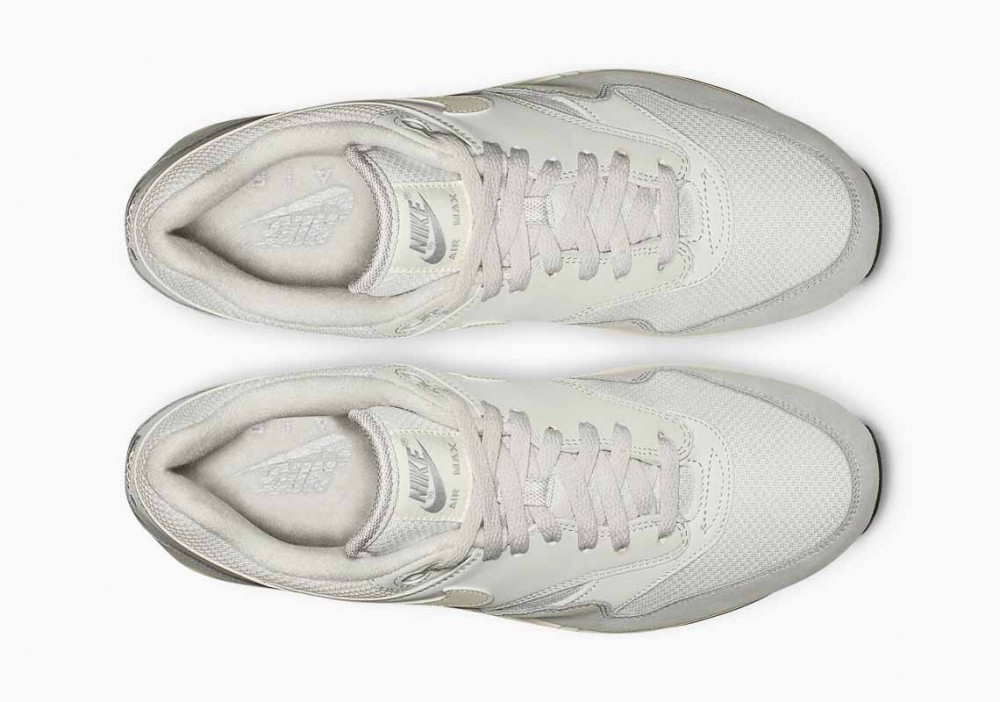 Nike Air Max 1 Gris Vasto Blanco para Hombre y Mujer