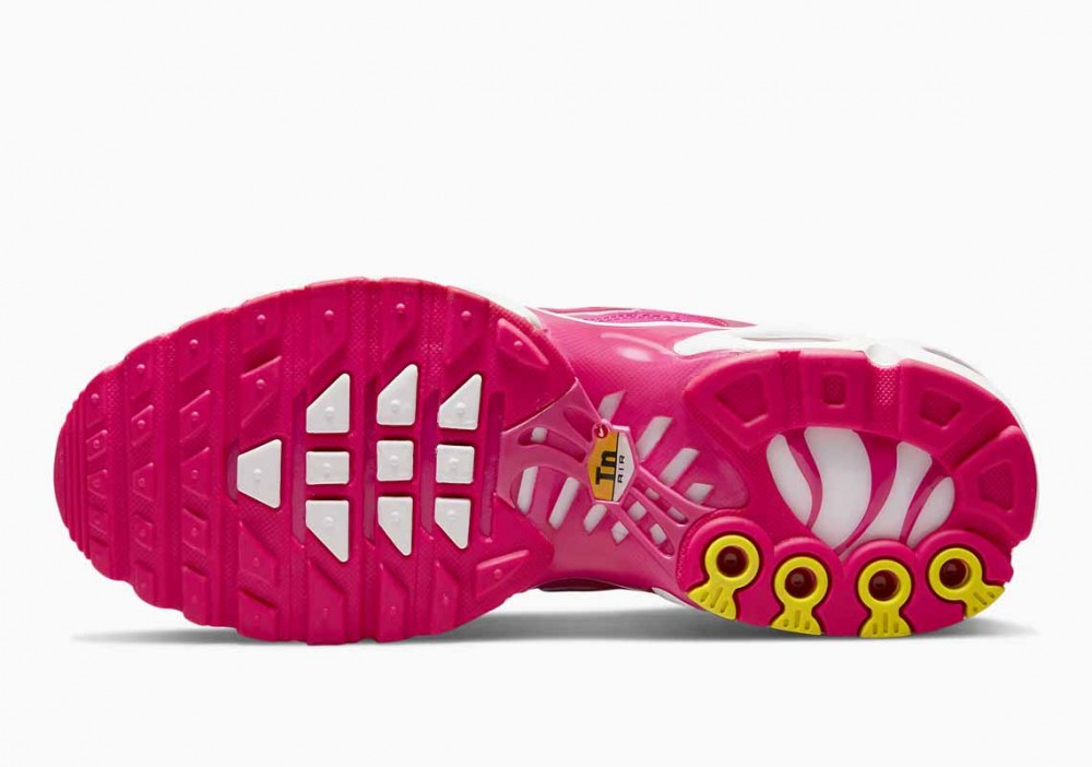 Nike Air Max Plus Rosa Fuerte Blanco para Mujer