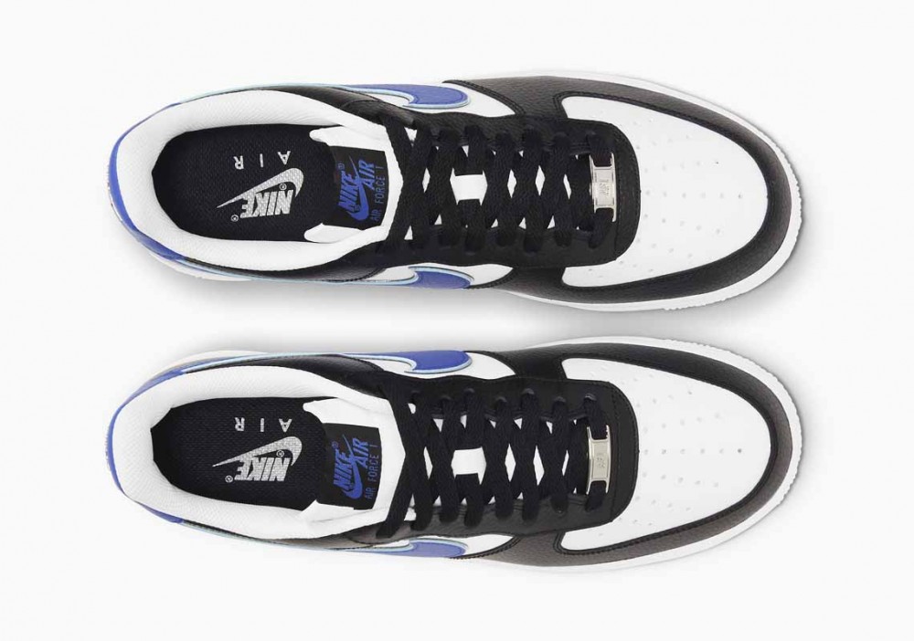Nike Air Force 1 Low '07 LV8 Negro Blanco Juego Azul Real para Hombre y Mujer