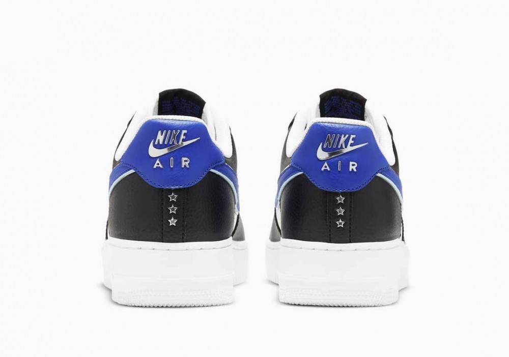 Nike Air Force 1 Low '07 LV8 Negro Blanco Juego Azul Real para Hombre y Mujer