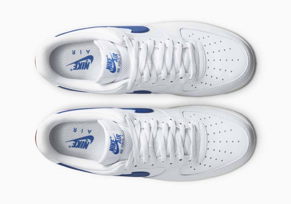 Nike Air Force 1 '07 USA Baloncesto Blanco Azul para Hombre y Mujer