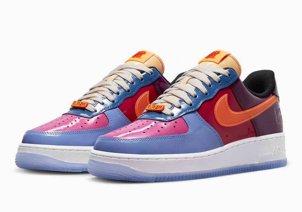 Undefeated x Nike Air Force 1 Bajo Multi-Patente Naranja Total para Hombre y Mujer