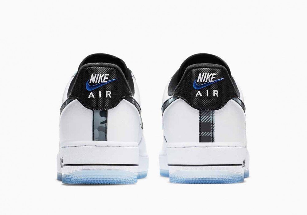 Nike Air Force 1 Bajo Remezclar Blanco Negro para Hombre y Mujer