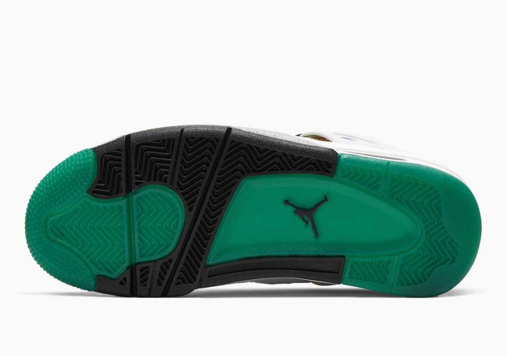 Air Jordan 4 Retro Rasta Verde Lúcido Blanco para Hombre y Mujer