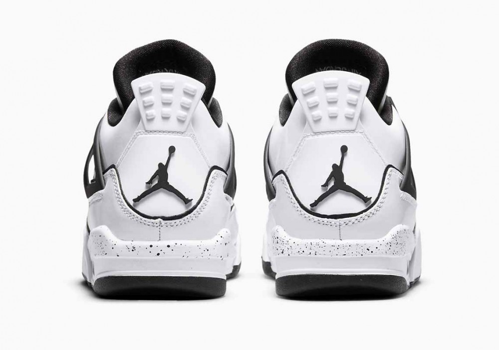 Air Jordan 4 Retro SE DIY Blanco Negro para Hombre y Mujer