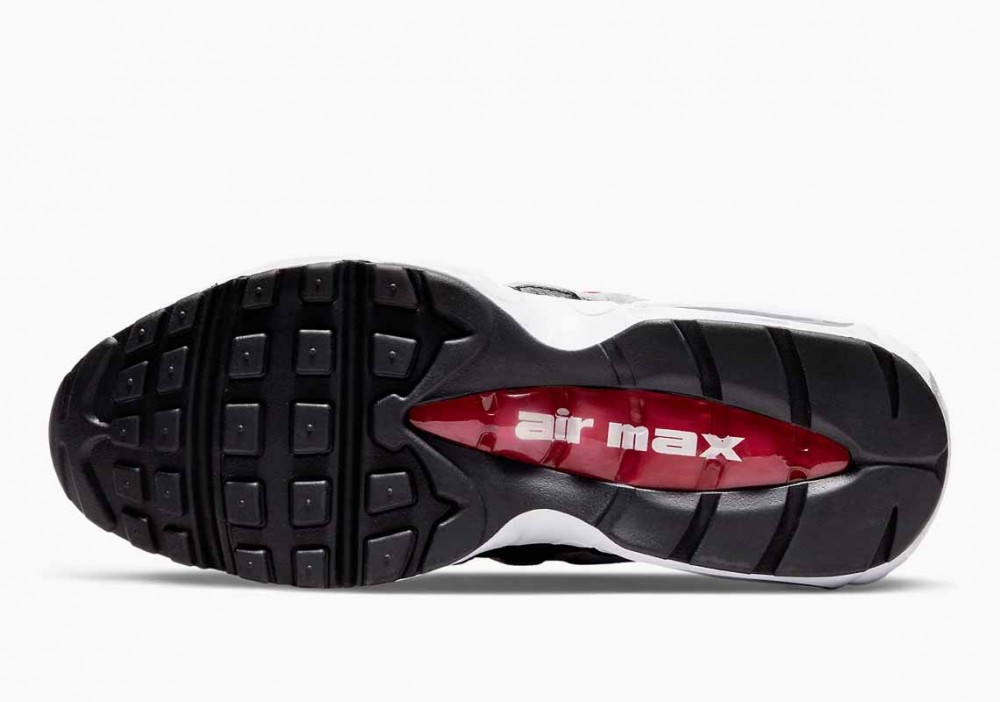 Nike Air Max 95 Blanco Varsity Rojo Partícula Gris para Hombre