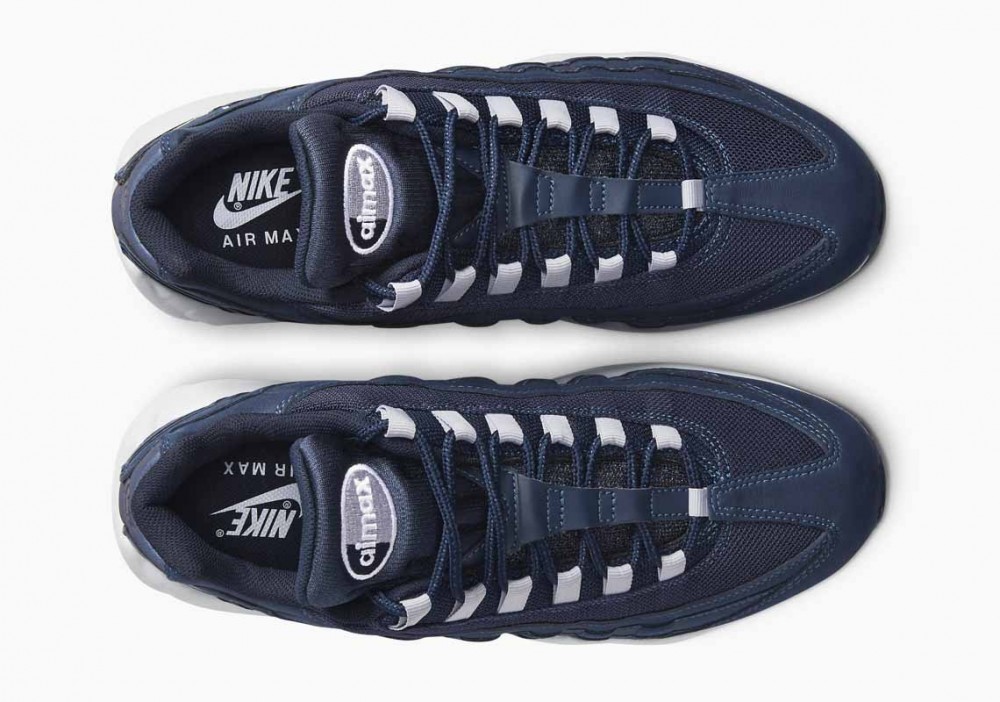 Nike Air Max 95 Azul Marino Medianoche Gris Blanco para Hombre