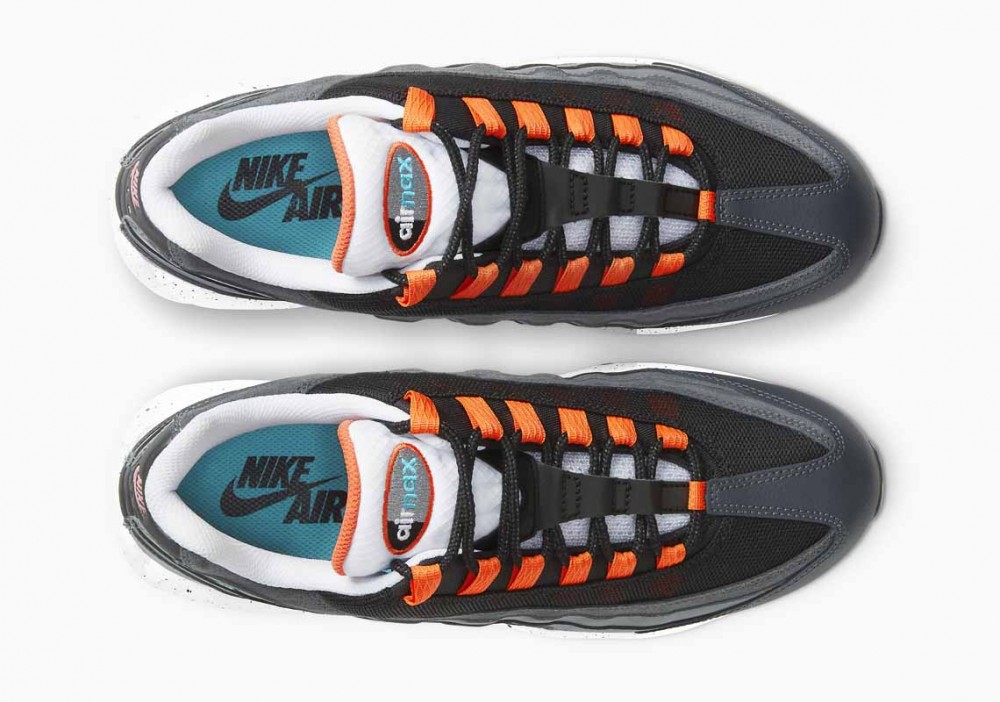 Nike Air Max 95 Negras Grises Suela Moteada para Hombre