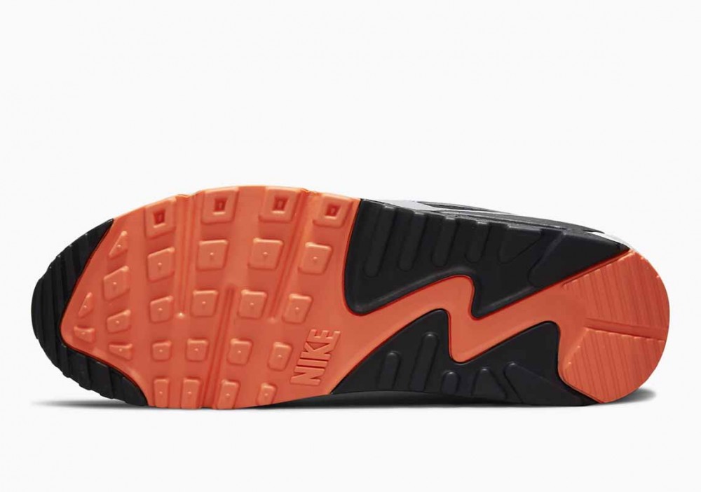 Nike Air Max 90 Blanco Césped Naranja Negro para Hombre y Mujer