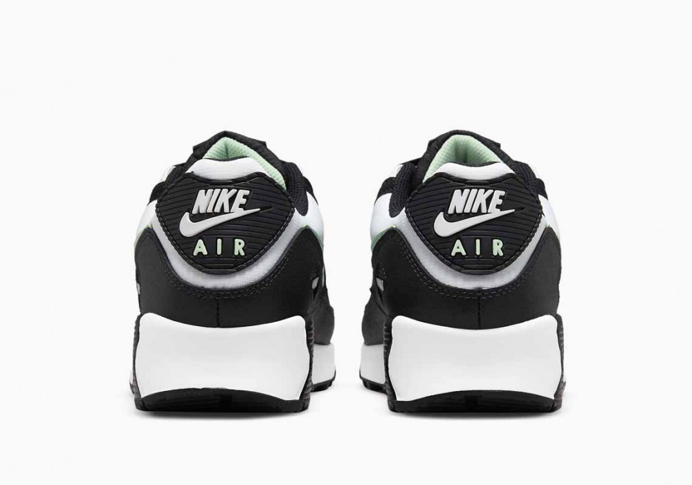 Nike Air Max 90 Platino Puro Menta Fresca Blancas Negras para Hombre
