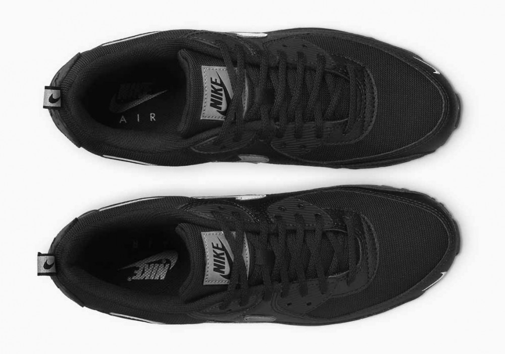 Nike Air Max 90 Negro Plata Metalizado Gris para Hombre