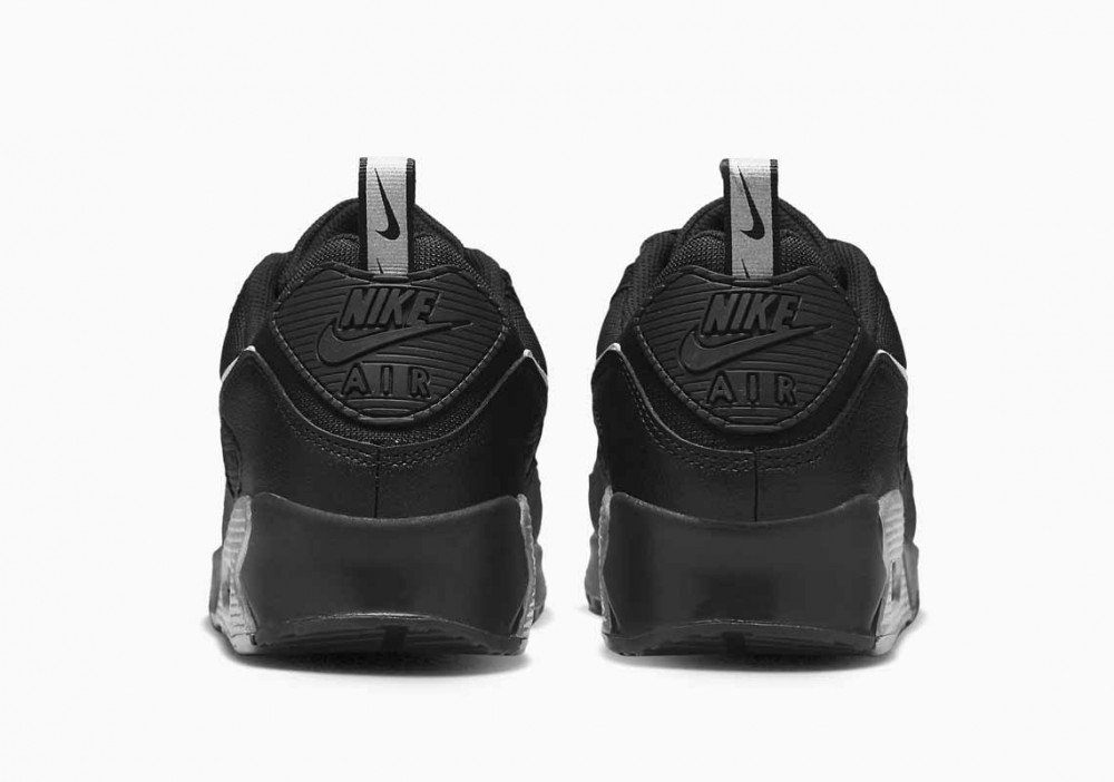 Nike Air Max 90 Negro Plata Metalizado Gris para Hombre