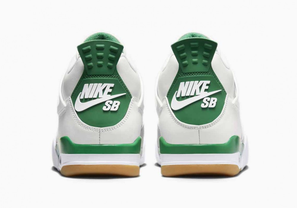 Nike SB x Air Jordan 4 Retro Verde Pino Blanco Jordan 4 SB Pine Green para Hombre y Mujer