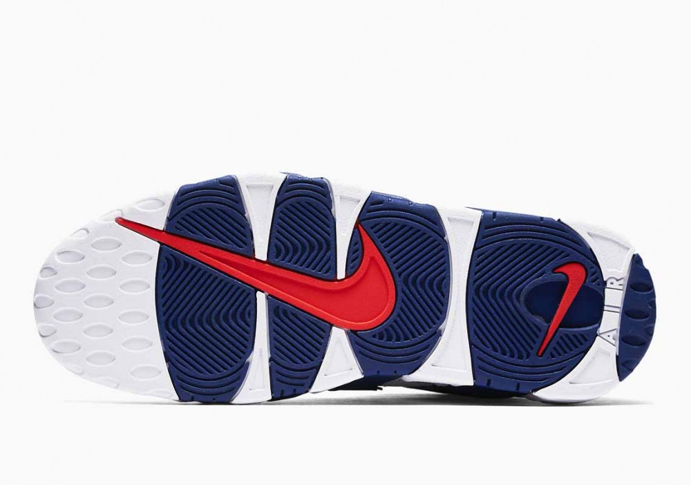 Nike Air More Uptempo Knicks Blanco Azul Real Profundo para Hombre y Mujer