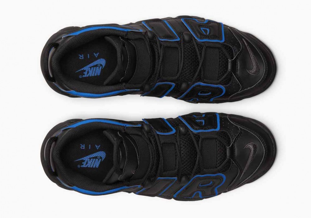 Nike Air More Uptempo 96 Negro Azul Real Gris Hierro para Hombre y Mujer