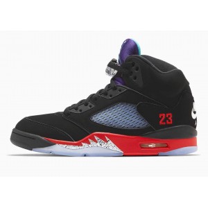 Air Jordan 5 Retro Top 3 Jordan 5 Negras Rojas para Hombre y Mujer