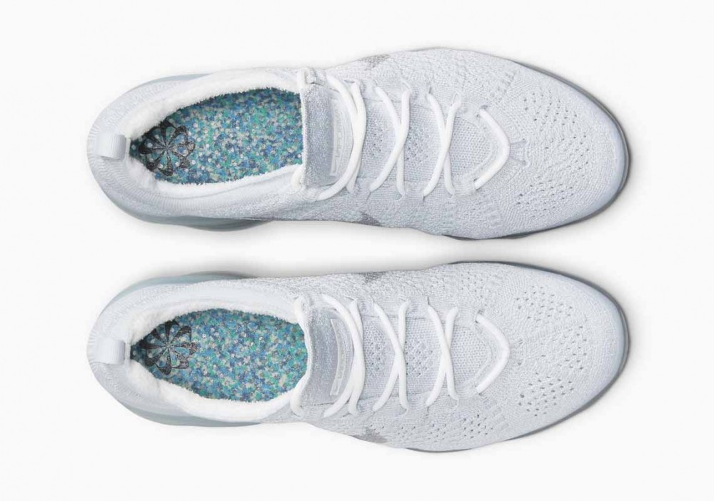 Nike Air VaporMax 2023 Flyknit Platino Puro Blancas para Hombre y Mujer