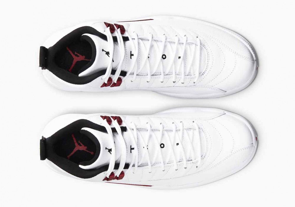 Air Jordan 12 Retro Twist Blancas Rojas para Hombre
