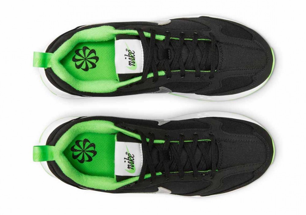 Nike Air Max Dawn Negras Cromo Plateado Verde Strike para Mujer