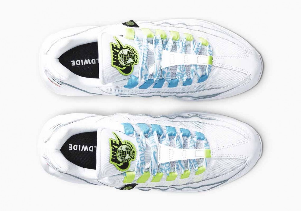 Nike Air Max 95 Worldwide Blancas Voltio para Hombre y Mujer