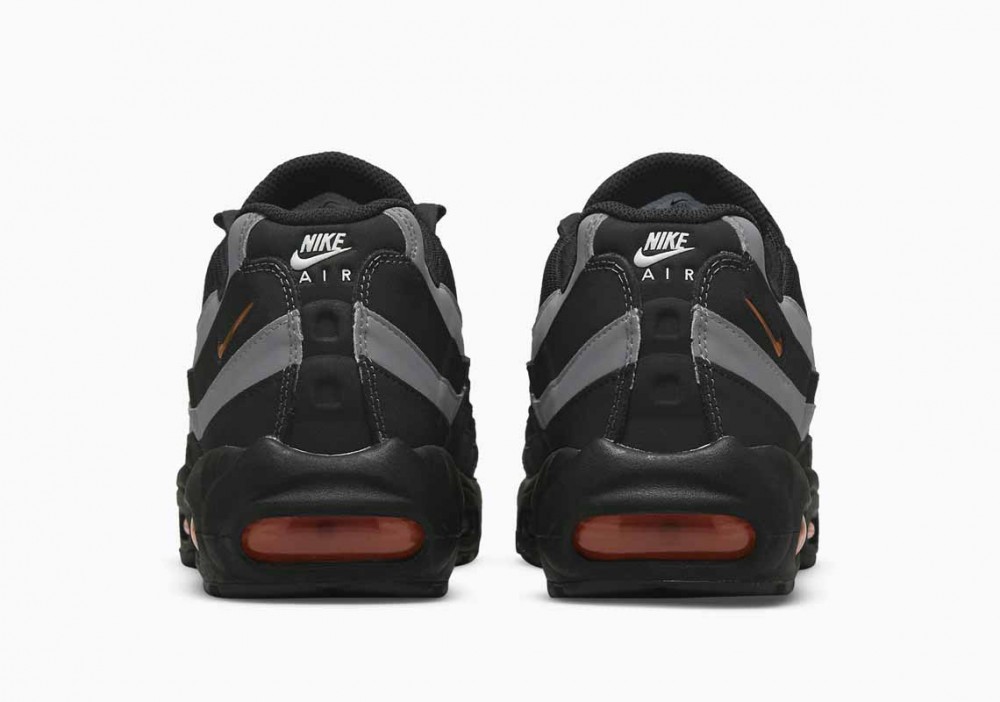 Nike Air Max 95 Negras Grises Naranja Seguridad para Hombre