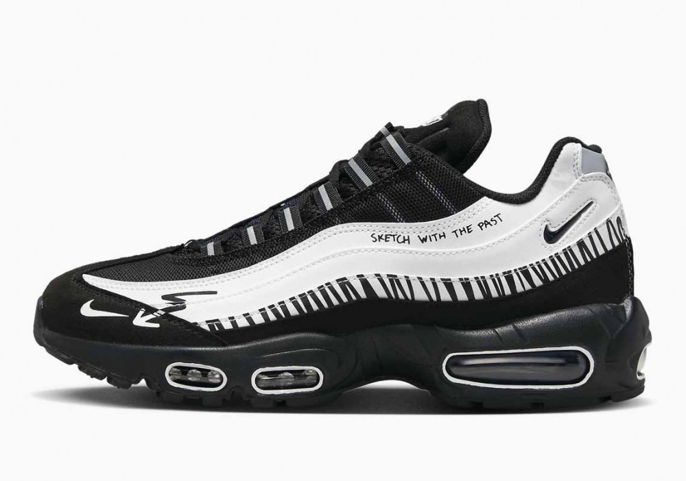 Nike Air Max 95 Future Movement 'Sketch With The Past' Blancas Negras para Hombre