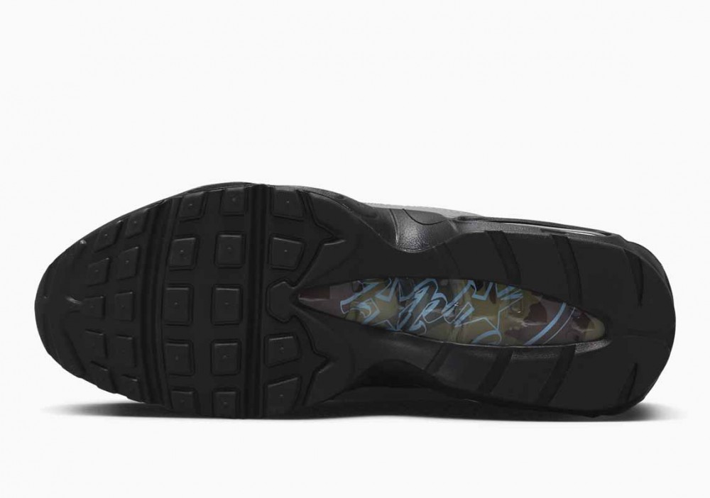Corteiz x Nike Air Max 95 Negras Tormenta del Egeo para Hombre